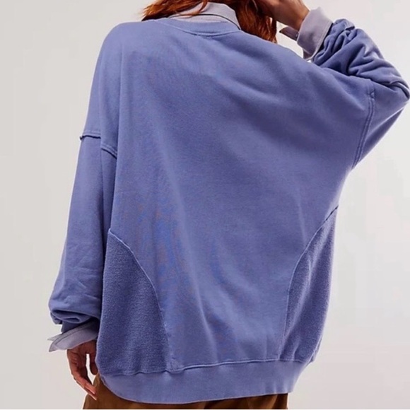 NWT FREE PEOPLE OTIS PULLOVER SWEATSHIRT MEDIUM - Picture 3 of 3